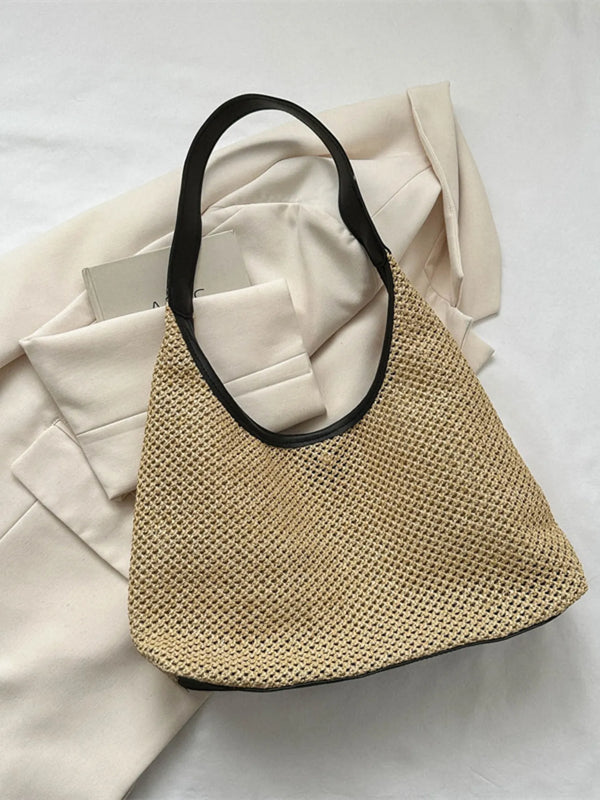 Woven Straw Shoulder Bag